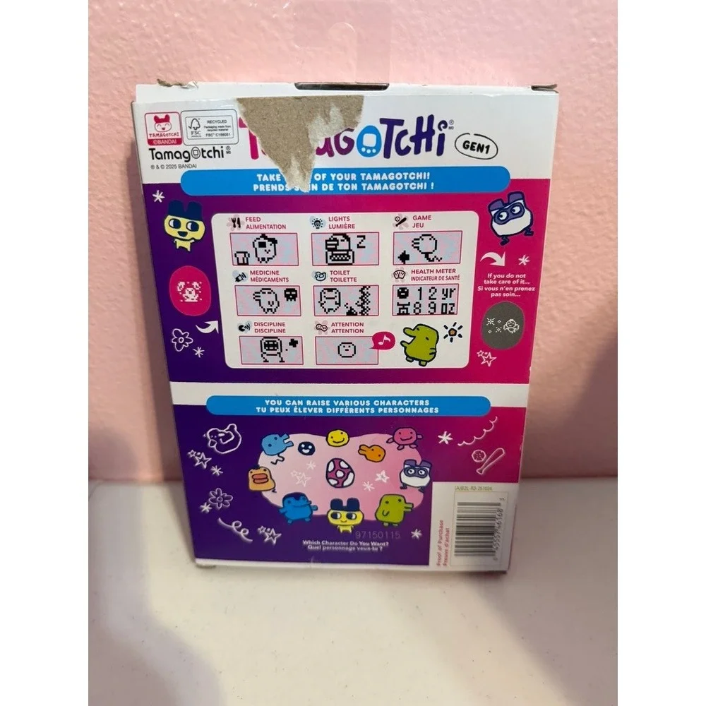 Bandai Tamagotchi Gen 1 Original Virtual Pet Candy Rainbow Purple New Box